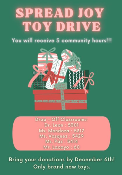 NJHS- Toy Drive Benefiting Nicklaus Children's Hospital  